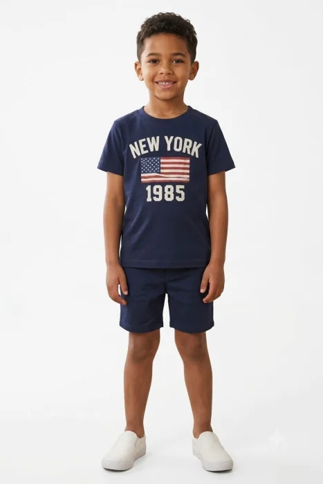 Boys Tshirt with Bottom Set