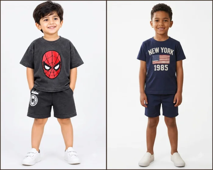 Boys Tshirt with Bottom Set Pack of 2