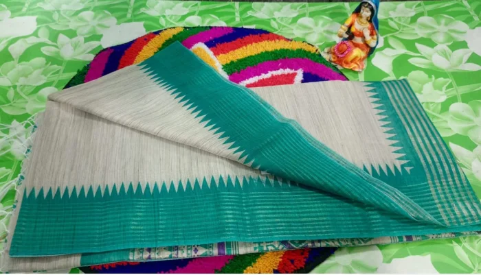Silk Tussar Tissue Saree with Blouse