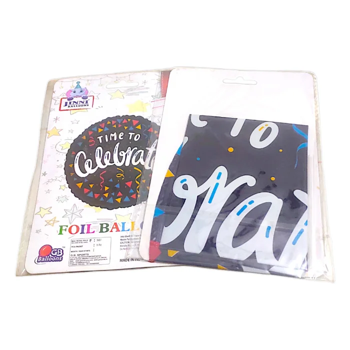 ✨ T10 - Time To Celebrate - Black & Colorful Confetti ✨