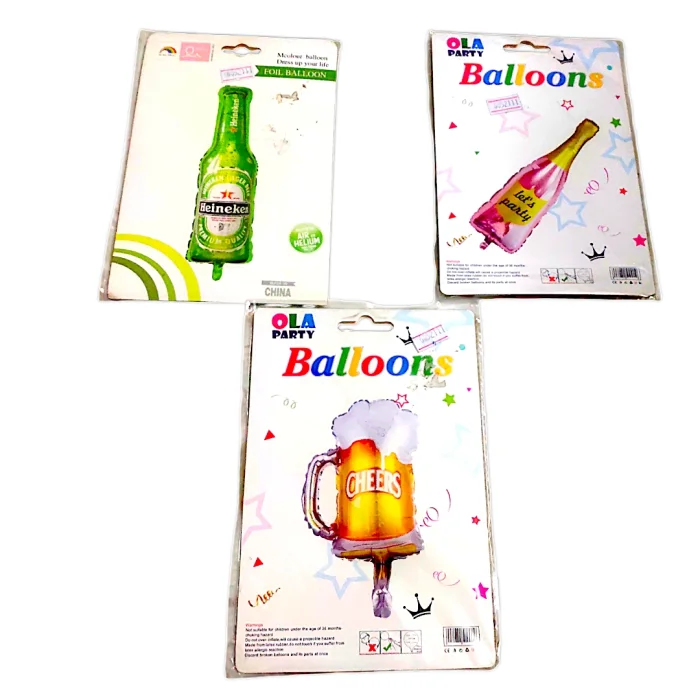 ✨ T10  - Let's Party - Champagne Bottle Foil Balloon ✨