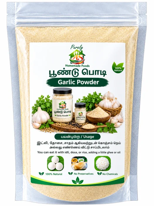 A S Home Garlic Podi 50gm