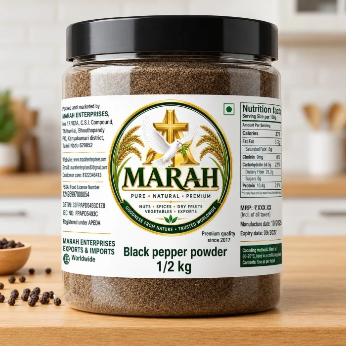 Marah Black Pepper Powder 500gm