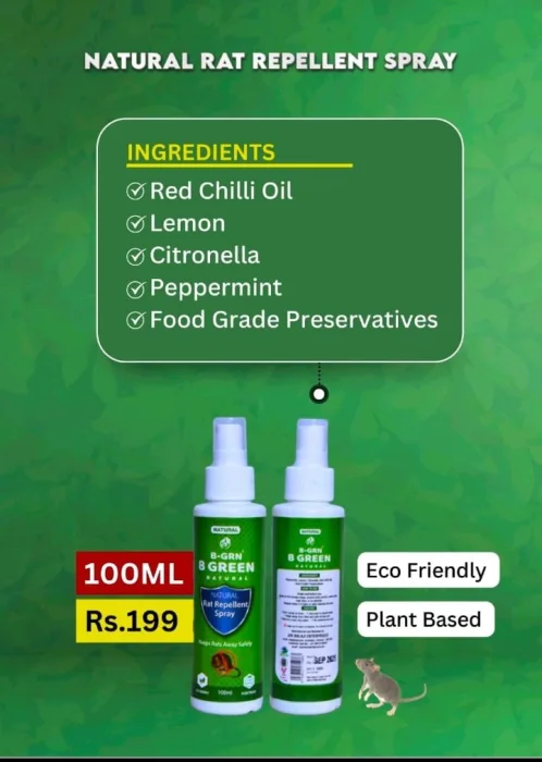 Natural Rat Repellent Spray 100ml