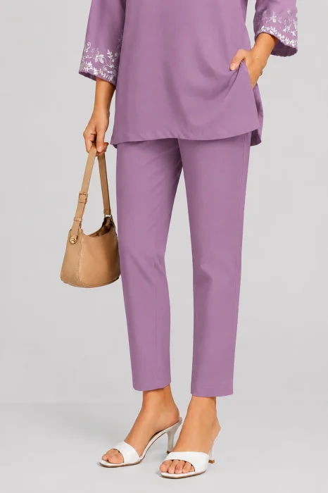 STRAIGHT PANT DUSKY PURPLE - 54