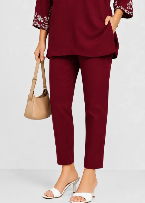 STRAIGHT PANT MAROON 11