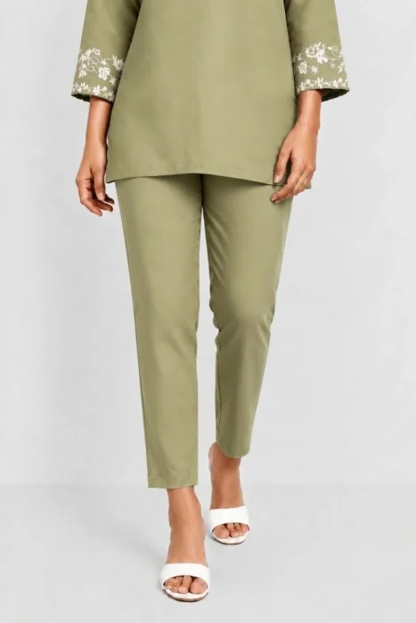 STRAIGHT PANT TEAL GREEN 57